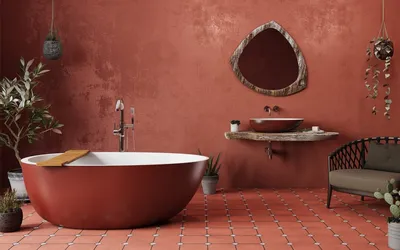 Фото красной ванной комнаты в формате JPG, PNG, WebP