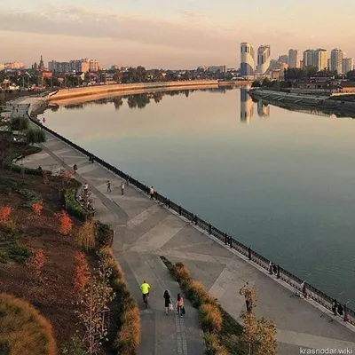 Арт с изображением Краснодарской реки Кубань: природная гармония