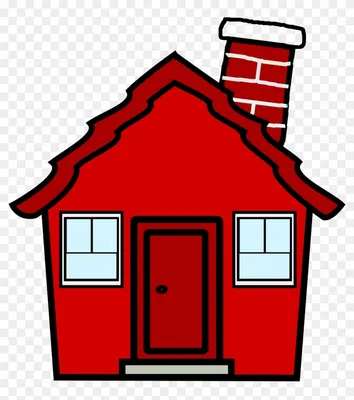 Красный домик картинка  фото