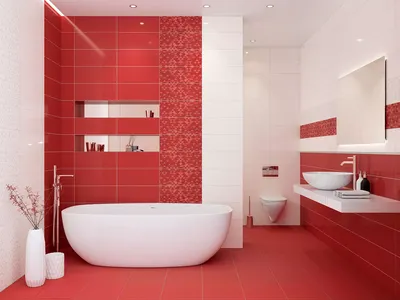 Красный кафель в ванной: выберите размер изображения и скачайте в форматах JPG, PNG, WebP
