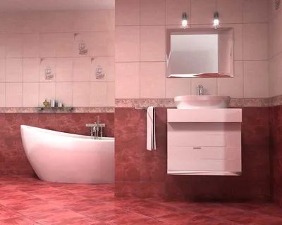 Фото красного кафеля в ванной: красивые изображения для вашего проекта