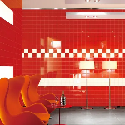 Красный кафель в ванной: выразительность и стиль