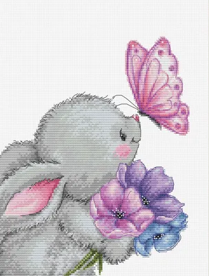 Насквозь проникающая красота: Загрузите картинку кролика бабочки (JPG, PNG, WebP)