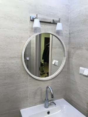 Круглое зеркало в ванной - полезная информация и фото