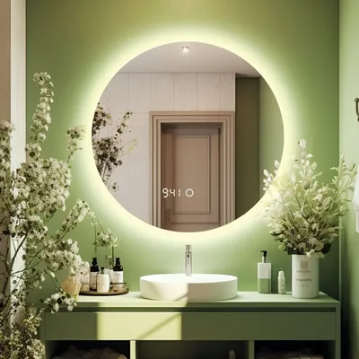 Круглое зеркало в ванной: добавьте стиль и уют с помощью фото