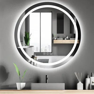 Как круглое зеркало преображает ванную: уникальные фото