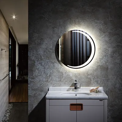 Фотографии круглого зеркала в ванной: добавьте шарм вашему пространству