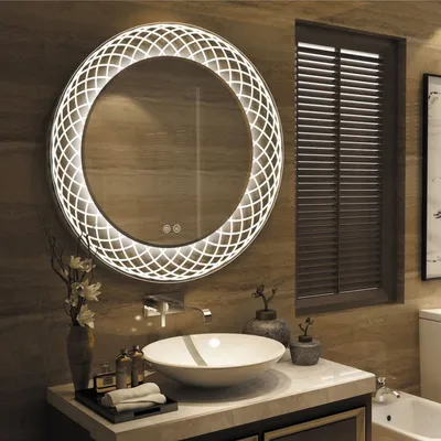 Фотографии круглого зеркала в ванной: добавьте элегантности своему интерьеру