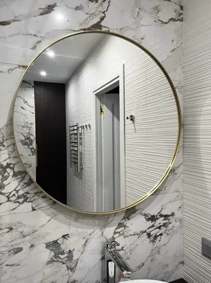Фотографии круглого зеркала в ванной: преображение помещения