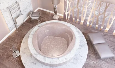 Идеи для ванной: круглые ванны на фото