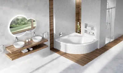 Круглые ванны: фото с различными вариантами дизайна
