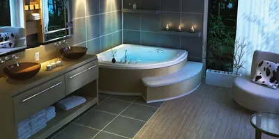 Круглые ванны: фотографии для выбора дизайна ванной