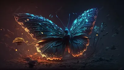 Фотка бабочки с крыльями в формате самого высокого качества