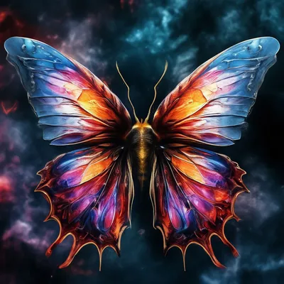 Изображение бабочки с крыльями в формате с наиболее подходящими настройками