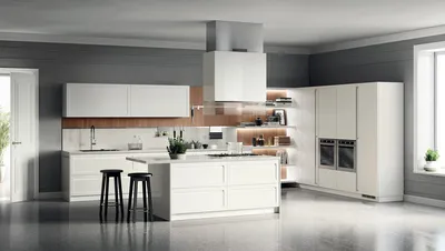 Эстетика и комфорт: кухонные тренды от Scavolini на фото.