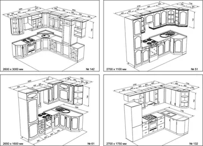 Чертежи и схемы для кухни своими руками: Идеи для разных компоновок и расстановки мебели