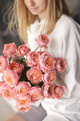 Фотография кустовой пионовидной розы для загрузки в jpg