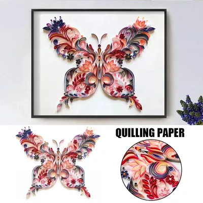 Фото бабочки Квиллинг в формате JPG