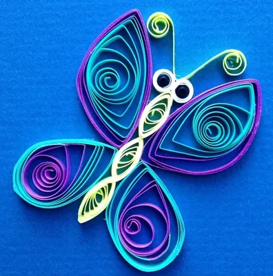 Уникальная картина Квиллинг бабочка для скачивания в WebP