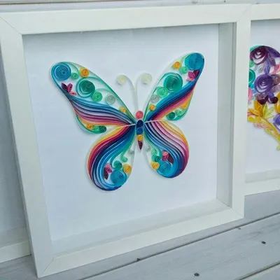 Картинка бабочки Квиллинг в формате PNG