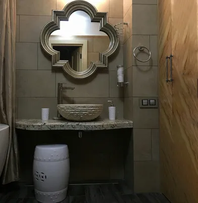 Ламинат на стенах ванной: практичные решения для дизайна