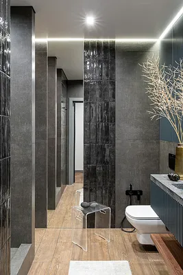 Ванная комната с ламинатом на стенах: современный дизайн
