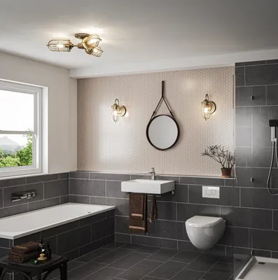 Лампы для ванной комнаты: вдохновляющие фотографии освещения