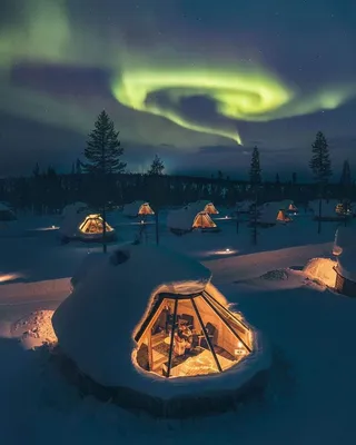 Зимний пейзаж Лапландии: 39 захватывающих кадров