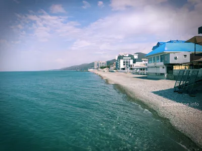 Фотография Лазаревского центрального пляжа в формате 4K