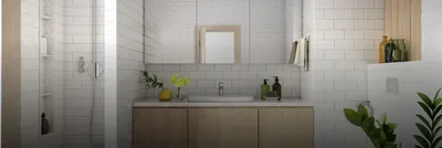 Вдохновляющие идеи для вашей ванной комнаты: фото плитки от Леруа Мерлен