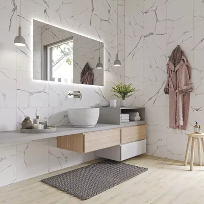 Превратите свою ванную комнату в оазис красоты с помощью плитки от Леруа Мерлен: фото