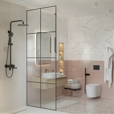 Изображения ванной комнаты с плиткой в 4K