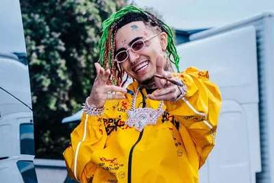 Изображение Lil Pump в стиле поп-арт: скачайте jpg-версию