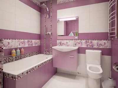 Фото Лиловой ванной комнаты: создайте свой уголок релаксации