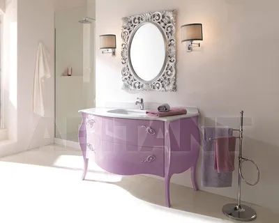 Фото Лиловой ванной комнаты: идеи для уютного интерьера