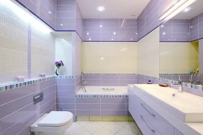Лиловая ванная комната: фото с уникальным дизайном