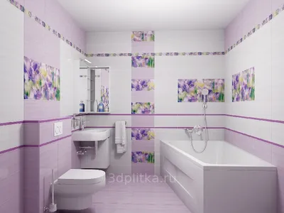 Вдохновение Лиловой ванной комнатой: фото идеи для стильного интерьера