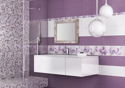 Фото в формате webp в лиловой ванной комнате