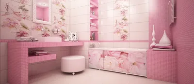 Уютные фото в лиловой ванной комнате