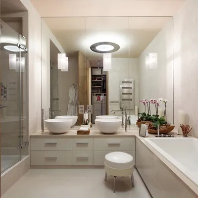 Лучшие идеи для освещения в маленькой ванной комнате (с фото)