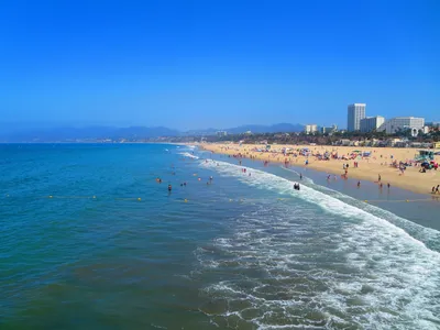 Фотографии Лос-Анджелес пляжа для фонового изображения