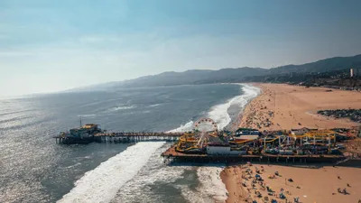 Арт-фото пляжа Лос-Анджелеса в HD качестве