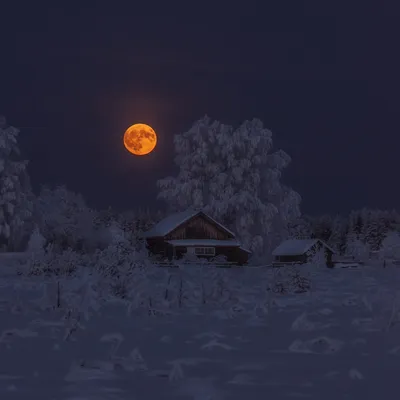 Лунная красота зимой: Уникальные снимки