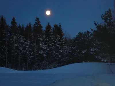 Фотографии Луны в зимний период: Выберите размер и формат