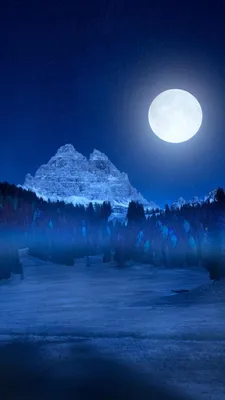 Лунная зима: Волшебные фотографии для скачивания