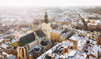 Зимняя сказка в Львове: Великолепие зимних фотографий