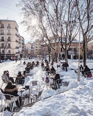 Зимний взгляд на Мадрид: выбор формата изображения для загрузки