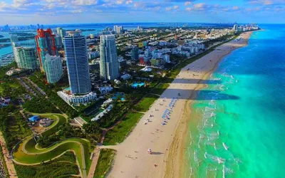Эксклюзивные фотографии Майами бич пляжей для вашего проекта