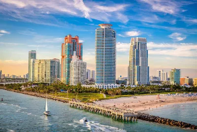 Красивые фотографии Маями пляжа в Full HD