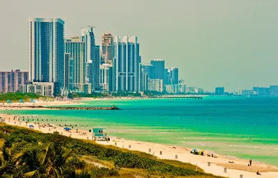 Майами пляж: красота белого песка и теплой воды. Фотоотчет!